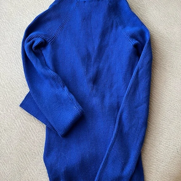 INC International Concepts Royal Blue Cowl Neck Sweater - Picture 7 of 7